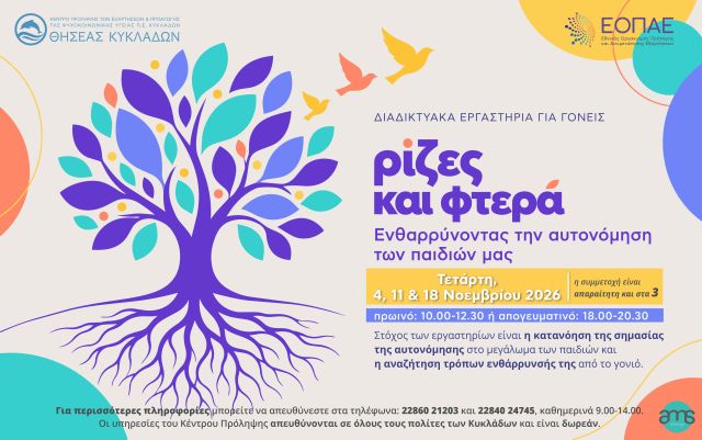 Διαδικτυακά Εργαστήρια για Γονείς από το Κ.Π. 